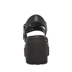 Steve Madden Locate Sandal BLK ACTION LEATHER -Steve Madden Magasin SM11002525 03001 05O 04