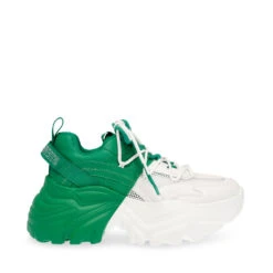 Steve Madden Rhythmic Sneaker WHITE/GREEN
