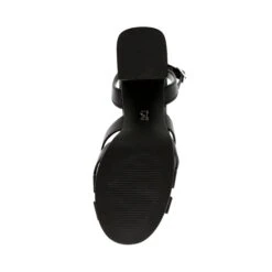 Steve Madden Fortezza Sandal BLK ACTION LEATHER -Steve Madden Magasin SM11002558 03001 05O 07