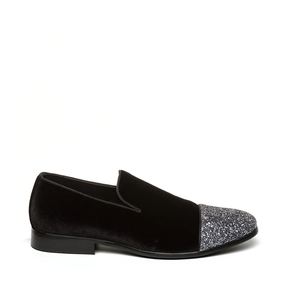 Antwerp Loafer BLACK VELVET MULTI 3 Antwerp Loafer BLACK VELVET MULTI