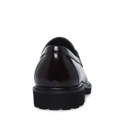 Truitt Loafer BURGNDY BOX LEATHER -Steve Madden Magasin SM12000501 03001 61L 05