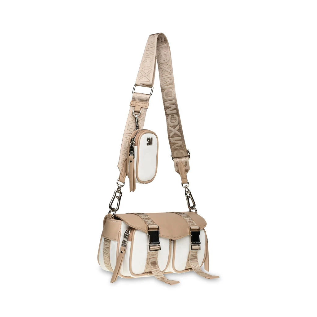 Bmover Crossbody Bag WHITE/TAN 4 Bmover Crossbody Bag WHITE/TAN – Image 2