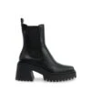 Steve Madden Parkway Bootie BLACK LEATHER -Steve Madden Magasin SM19000007 03001 017 01