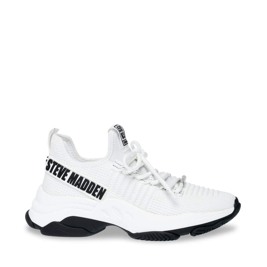 Steve Madden Mac-E Sneaker WHITE/BLACK 3 Steve Madden Mac-E Sneaker WHITE/BLACK