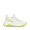 Steve Madden Mac-E Sneaker WHITE/LIME -Steve Madden Magasin SM19000019 04004 18X 01