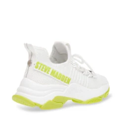 Steve Madden Mac-E Sneaker WHITE/LIME -Steve Madden Magasin SM19000019 04004 18X 03