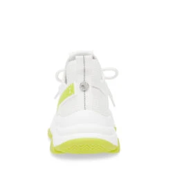 Steve Madden Mac-E Sneaker WHITE/LIME -Steve Madden Magasin SM19000019 04004 18X 04