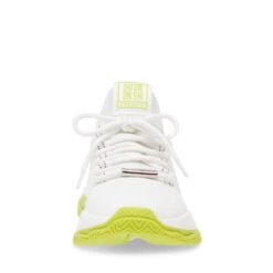 Steve Madden Mac-E Sneaker WHITE/LIME -Steve Madden Magasin SM19000019 04004 18X 05