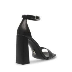 Steve Madden Airy Sandal BLACK LEATHER -Steve Madden Magasin SM19000021 03001 017 03