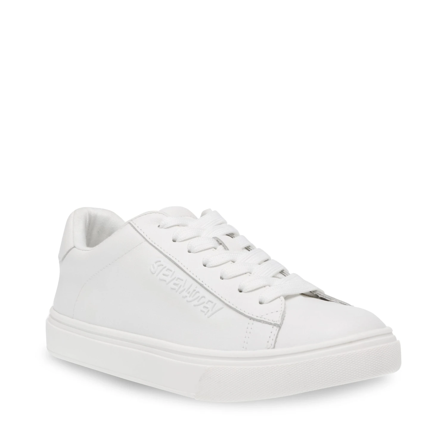 Steve Madden Cinematic Sneaker WHITE LEATHER 4 Steve Madden Cinematic Sneaker WHITE LEATHER – Image 2