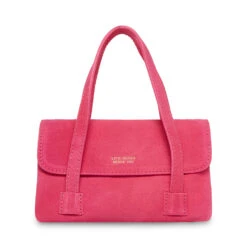 Brare Suede Clutch PINK