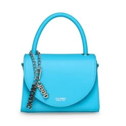 Bmircale Leather Crossbody Bag BLUE