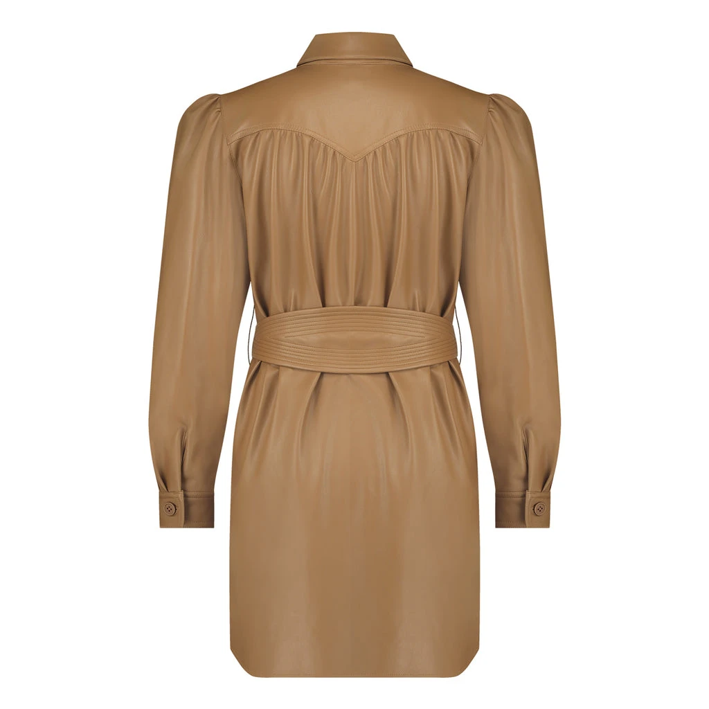 Lena Dress CARAMEL 5 Lena Dress CARAMEL – Image 3