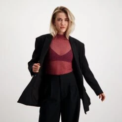 The Eliza Mesh Top PINK GLO -Steve Madden Magasin SMA11000158 04004 PKGO 05