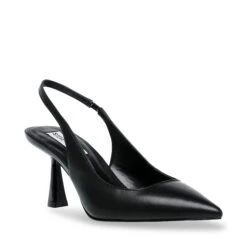 Steve Madden Lustrous Pump BLACK LEATHER -Steve Madden Magasin STEVEMADDEN INTL LUSTROUS BLACK LEATHER 1