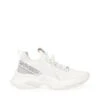 Steve Madden Maxilla-R Sneaker WHITE -Steve Madden Magasin STEVEMADDEN INTL MAXILLA R WHITE SILVER SIDE
