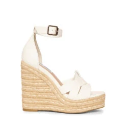 Steve Madden Sivian Sandal WHITE LEATHER