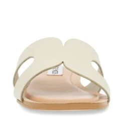 Steve Madden Zarnia Sandal BONE LEATHER -Steve Madden Magasin STEVEMADDEN INTL ZARNIA BONE LEATHER FRONT