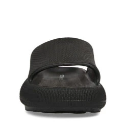 Steve Madden Scuba Slide BLACK -Steve Madden Magasin STEVEMADDEN SANDALS SCUBA BLACK FRONT