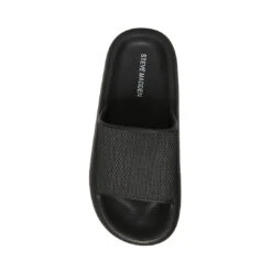 Steve Madden Scuba Slide BLACK -Steve Madden Magasin STEVEMADDEN SANDALS SCUBA BLACK TOP