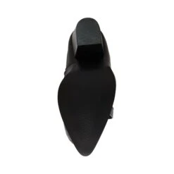 Steve Madden Lasso Boot BLACK LEATHER -Steve Madden Magasin STEVEMADDEN SHOES LASSO BLACK LEATHER BOTTOM