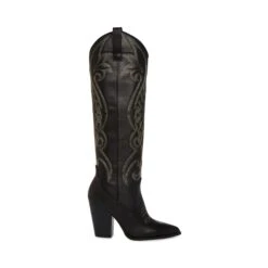 Steve Madden Lasso Boot BLACK LEATHER