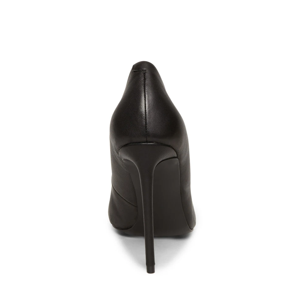 Steve Madden Vala Heel BLACK LEATHER 6 Steve Madden Vala Heel BLACK LEATHER – Image 4