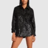 Glitter Sweet Jacket BLACK -Steve Madden Magasin blouse